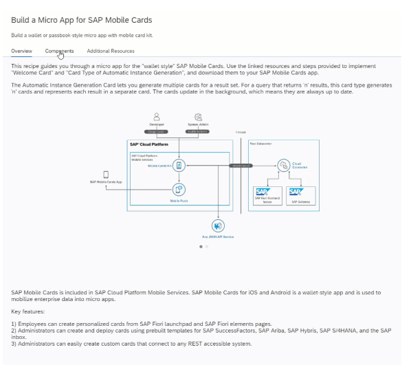 SAP Cloud Platform Recipes overview
